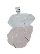 Pendant Wired Rose Quartz Clear Quartz