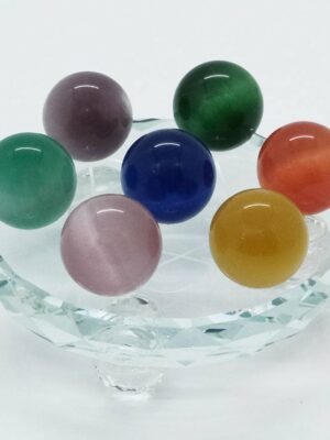 Fengshui Cat Eye Ball On Stand