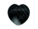 Heart Black Stripe Agate 30X30mm