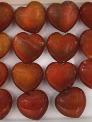 Stone Heart Carnelian 30X30X15mm