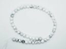 String Bead 8mm White Howlite