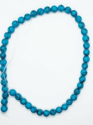 String Bead 8mm Blue Howlite