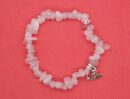 Bracelet Chip Rose Quartz Love
