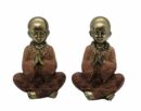 Monk Sitting Praying 8cm Set 2 (CLEARANCE)