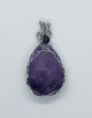 Pendant Drop Wired Amethyst
