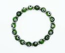 Bracelet Evil Eye Green Metal