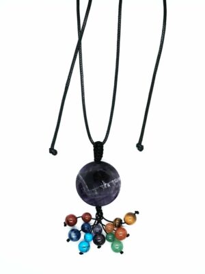 Necklace Amethyst Chakra Beads