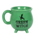 Cauldron Mug Green Witch