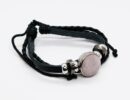 Bracelet Leather Rose Quartz