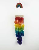 Mobile with Wood Rainbow