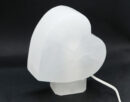 Selenite Lamp Heart 15cm