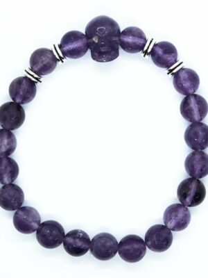 Bracelet Amethyst With Skull