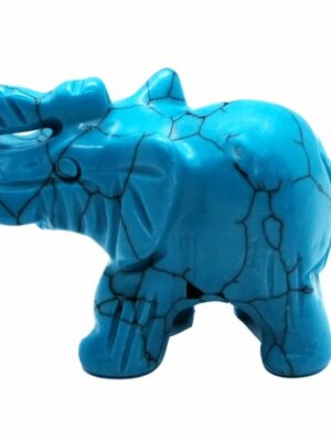 Elephant Blue Howlite 40mm