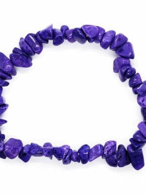 Bracelet Chip Purple Howlite