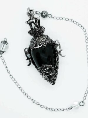 Pendulum Pentagram Vase Obsidian