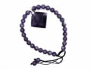Bracelet Adj Bead Diamond Amethyst Perfume Bottle