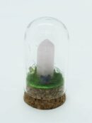 Point Rose Quartz in Glass