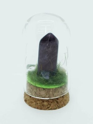 Point Amethyst in Glass