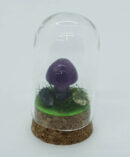 Mushroom Amethyst in Glass