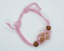 Bracelet Woven For Tumble Pink (Tumble Stone Not Included)