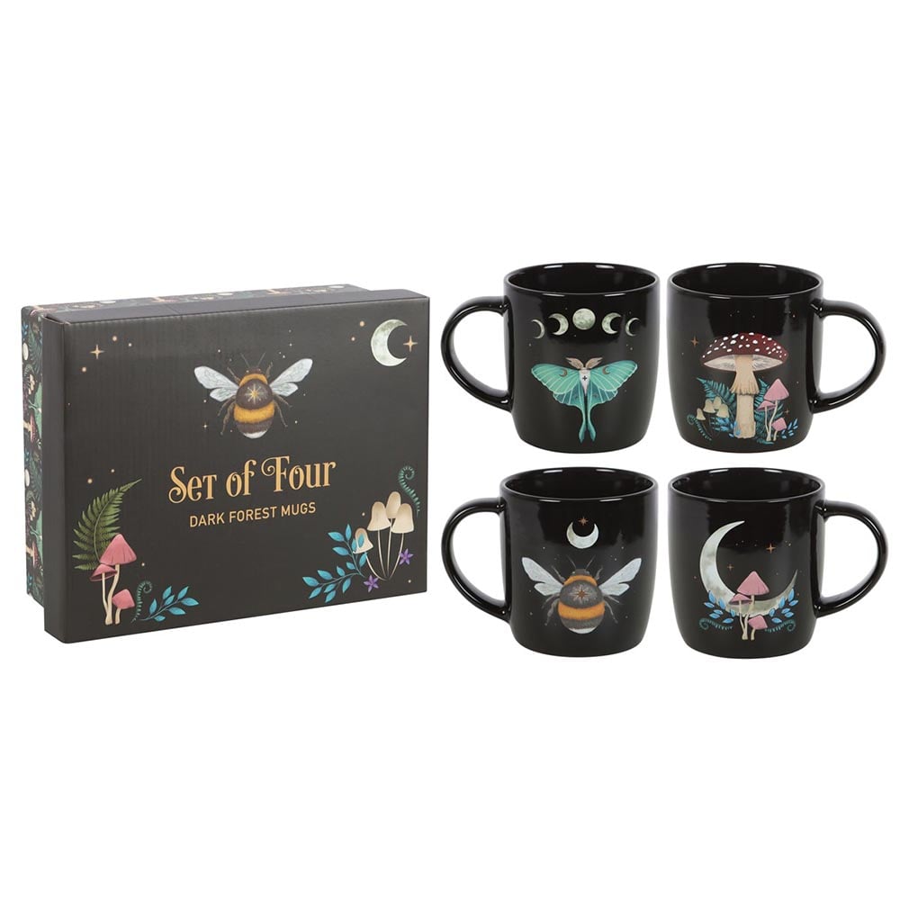Mug Set of 4 Dark Forest