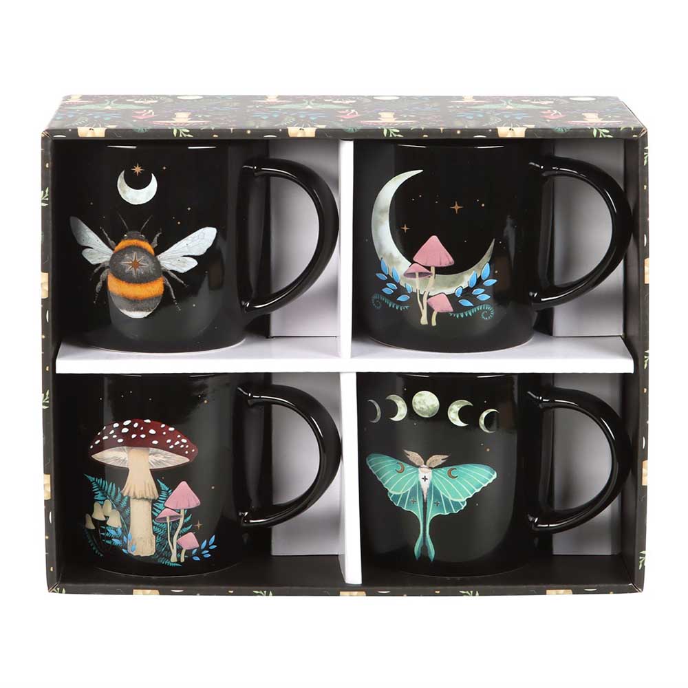 Mug Set of 4 Dark Forest - Image 3