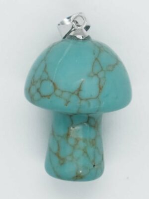 Pendant Mushroom Blue Howlite