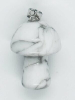 Pendant Mushroom White Howlite