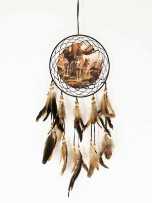 Dream Catcher Wolves 25cm