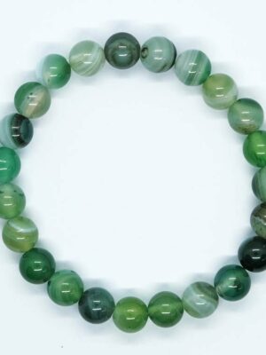 Bracelet Stripe Agate Green