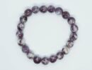 Bracelet 8mm Bead Purple Mica