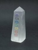 Selenite Obelisk With Chakra