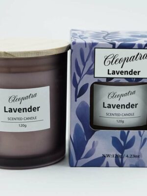 Candle W/Crystal Lavender 120g