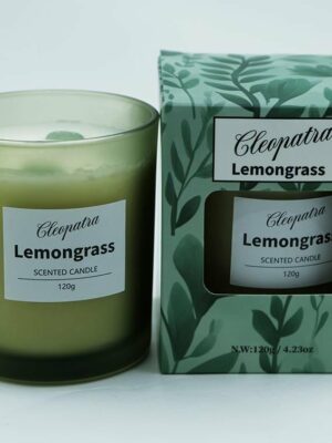 Candle W/Crystal Lemongrass 120g