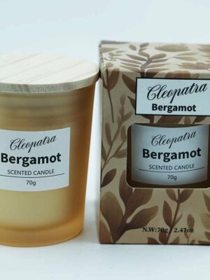 Candle W/Crystal Bergamot 70g
