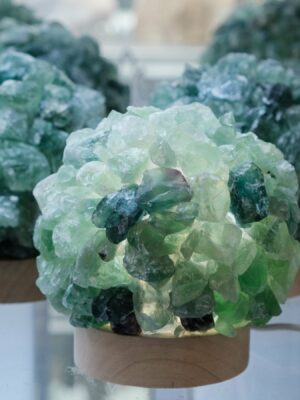 Lamp Rough Fluorite 12cm