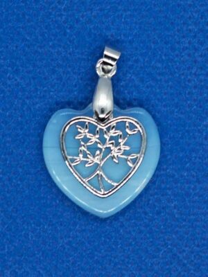 Pendant Flower Heart Opalite