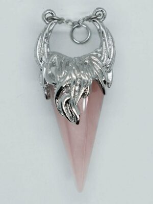 Pendant Cone Rose Quartz