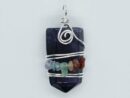 Pendant Point Chips Wired Amethyst