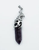Pendant Wolf On Amethyst Wand