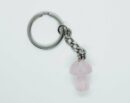 Keyring Mushroom Rose Quartz