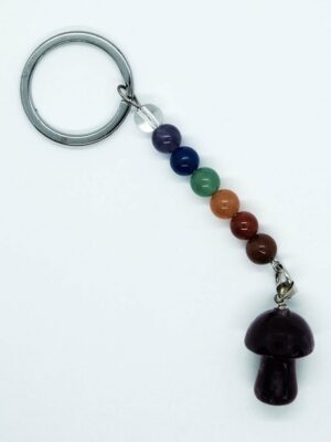 Keyring Mushroom Amethyst Chakra