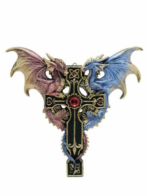 Wall Hanging Cross Dragons