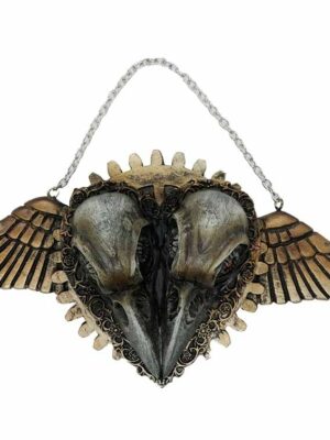 Raven Heads With Wings