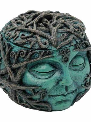 Box Buddha Head With Tree