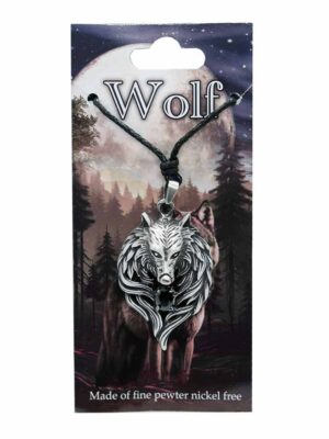 Pewter Pendant Wolf