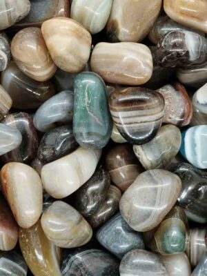 Tumblestone Natural Banded Agate 2-3cm
