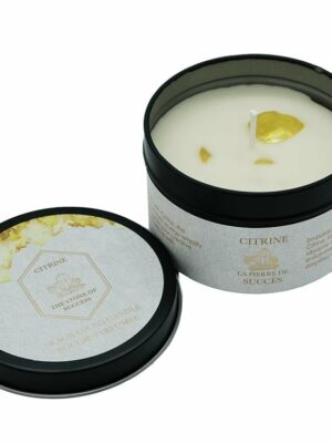 Candle Tin With Citrine