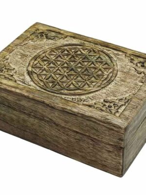 Box Rectangle Flower of Life 7X5"