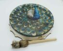 Shamanic Drum Peacock 25cm